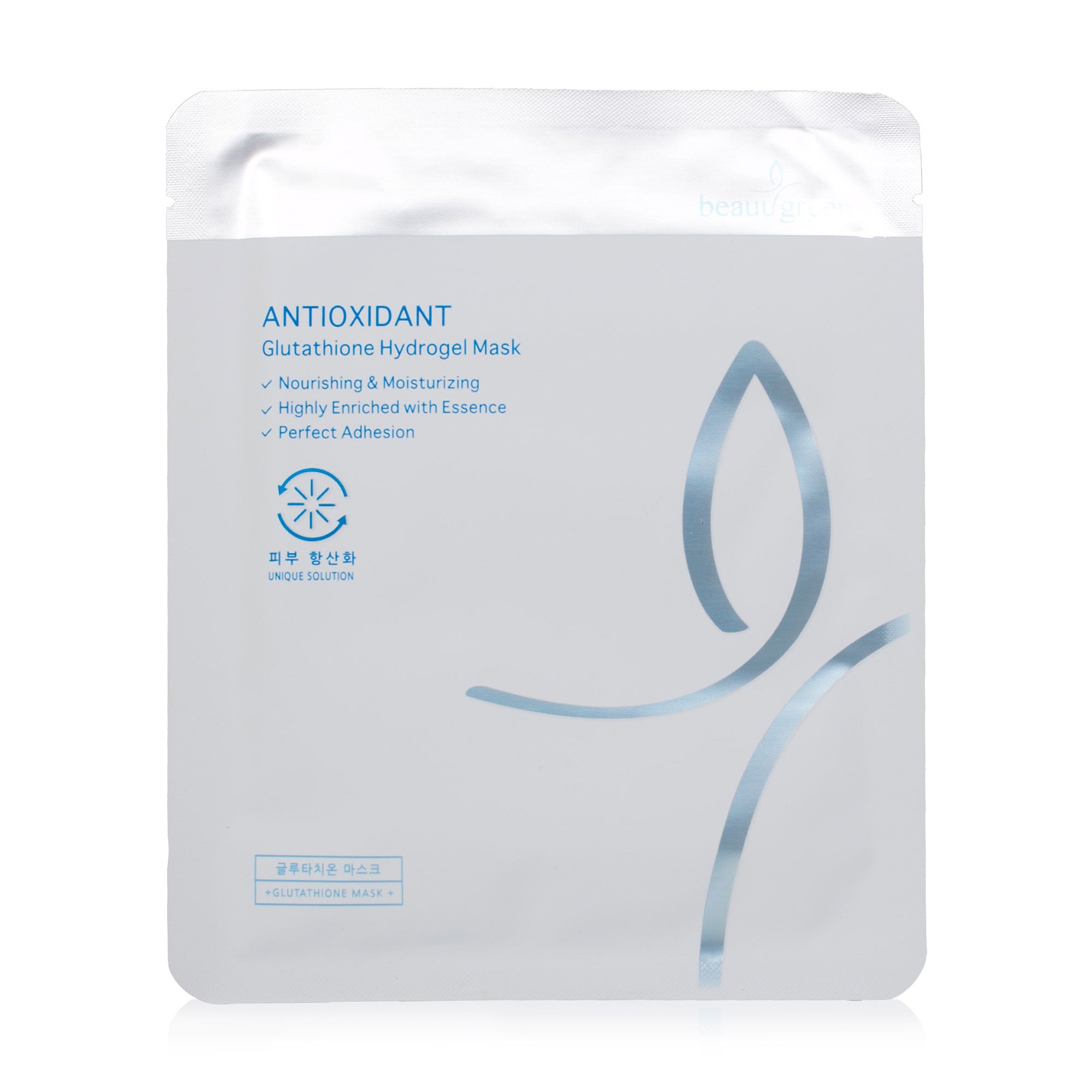 Гідрогелева антиоксидантна маска для обличчя з глутатіоном Beauugreen Antioxidant Glutathione Hydrogel Mask, 30 мл